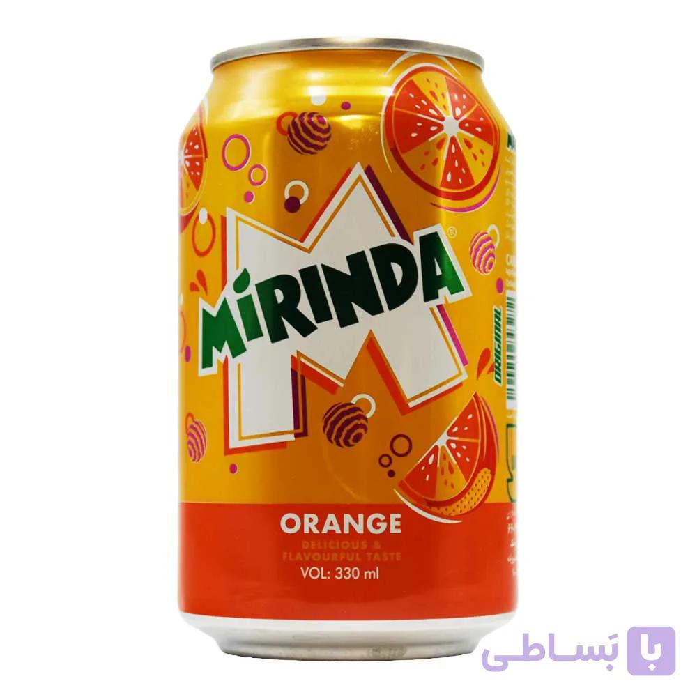 نوشابه گازدار پرتقالی میرندا MIRINDA حجم 250 میلی لیتر