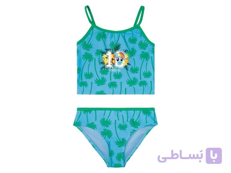 مایو دو تیکه دخترانه پونی — تصویر 1