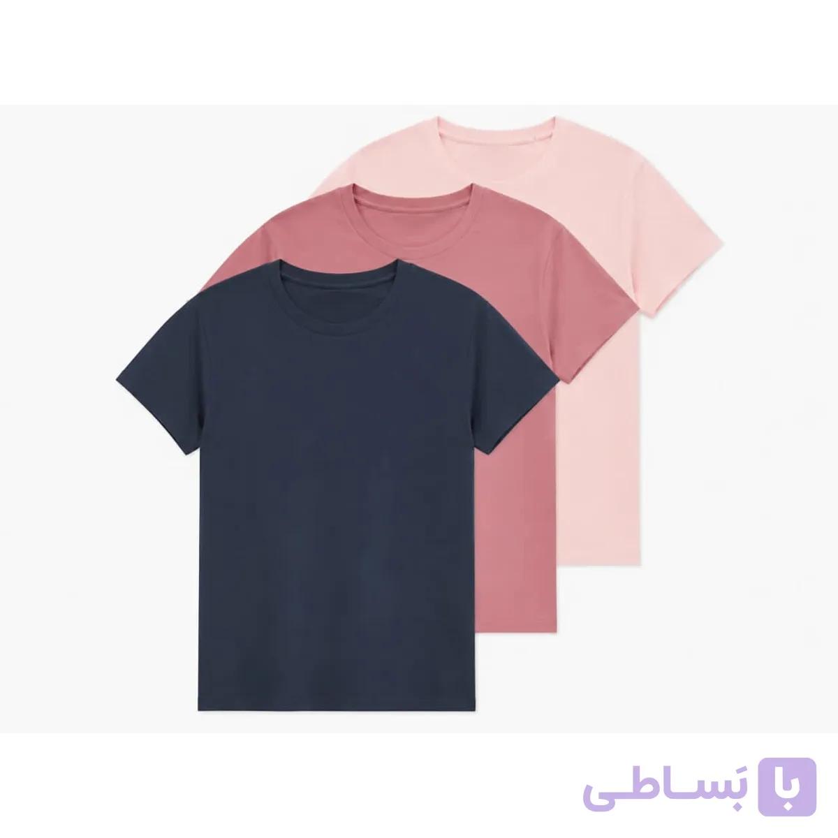 پک سه تایی تیشرت بیسیک دخترانه(10تا12سال)