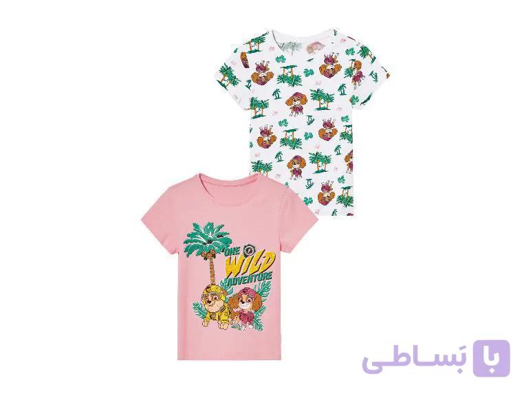 پک دوتایی تیشرت دخترانه لوپیلو(۴تا۶سال) — تصویر 1
