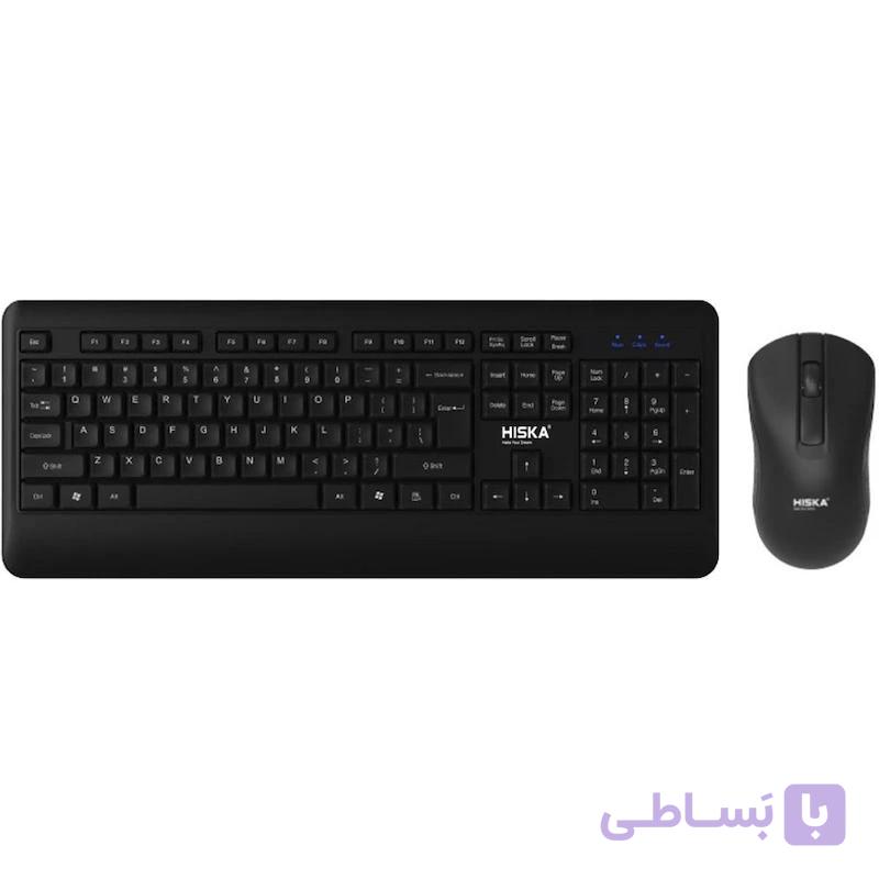 کیبورد و موس وایرلس هیسکا HISKA MK25W — تصویر 1