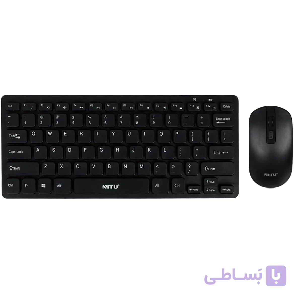 کیبورد وماوس بلوتوث نیتو مدل NITU nkb05 — تصویر 1