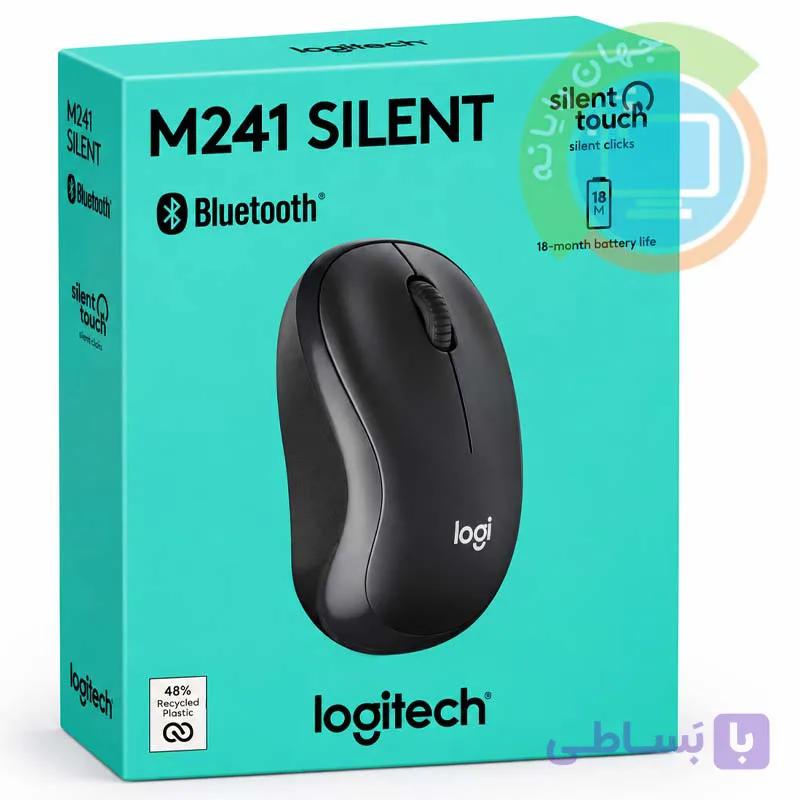 موس بی سیم بلوتوثی Logitech M241 اصلی — تصویر 1