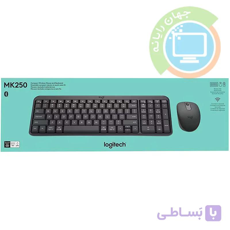 کیبورد و ماوس بی سیم لاجیتک مدل MK250 — تصویر 1