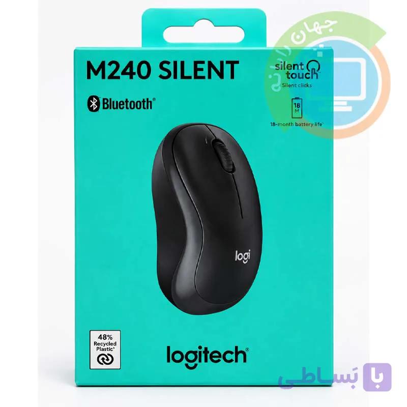 موس بی سیم بلوتوثی Logitech M240 اصلی — تصویر 1