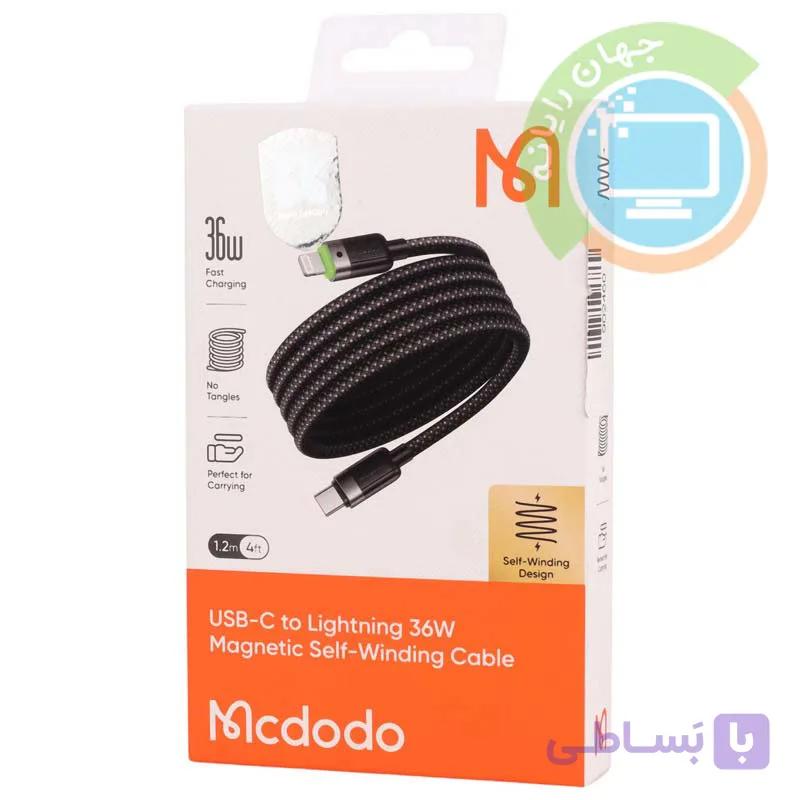 کابل فست شارژ Mcdodo CA-103 Type-C to Lightning PD 36W 3A 1.2m — تصویر 1