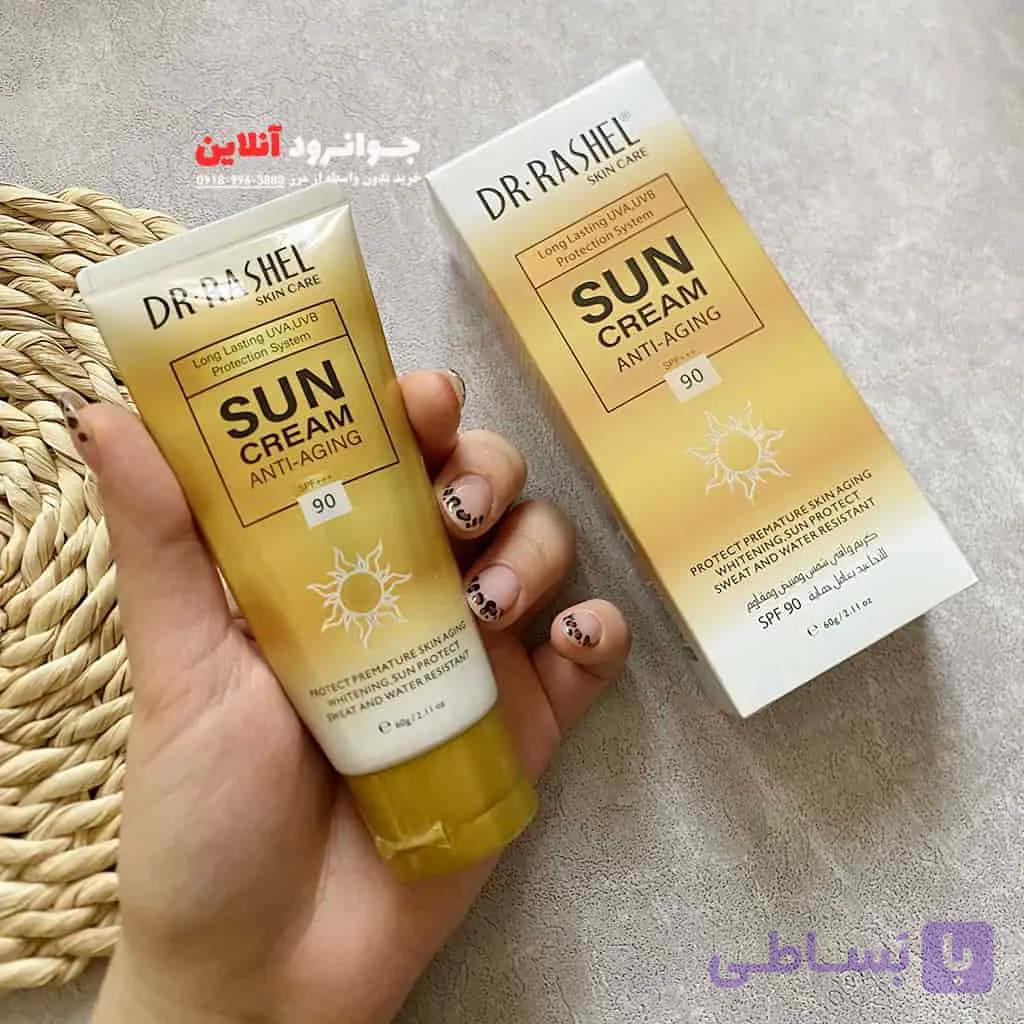 کرم ضد آفتاب دکتر راشل ضد چروک spf 90 حجم 60 گرم — تصویر 1