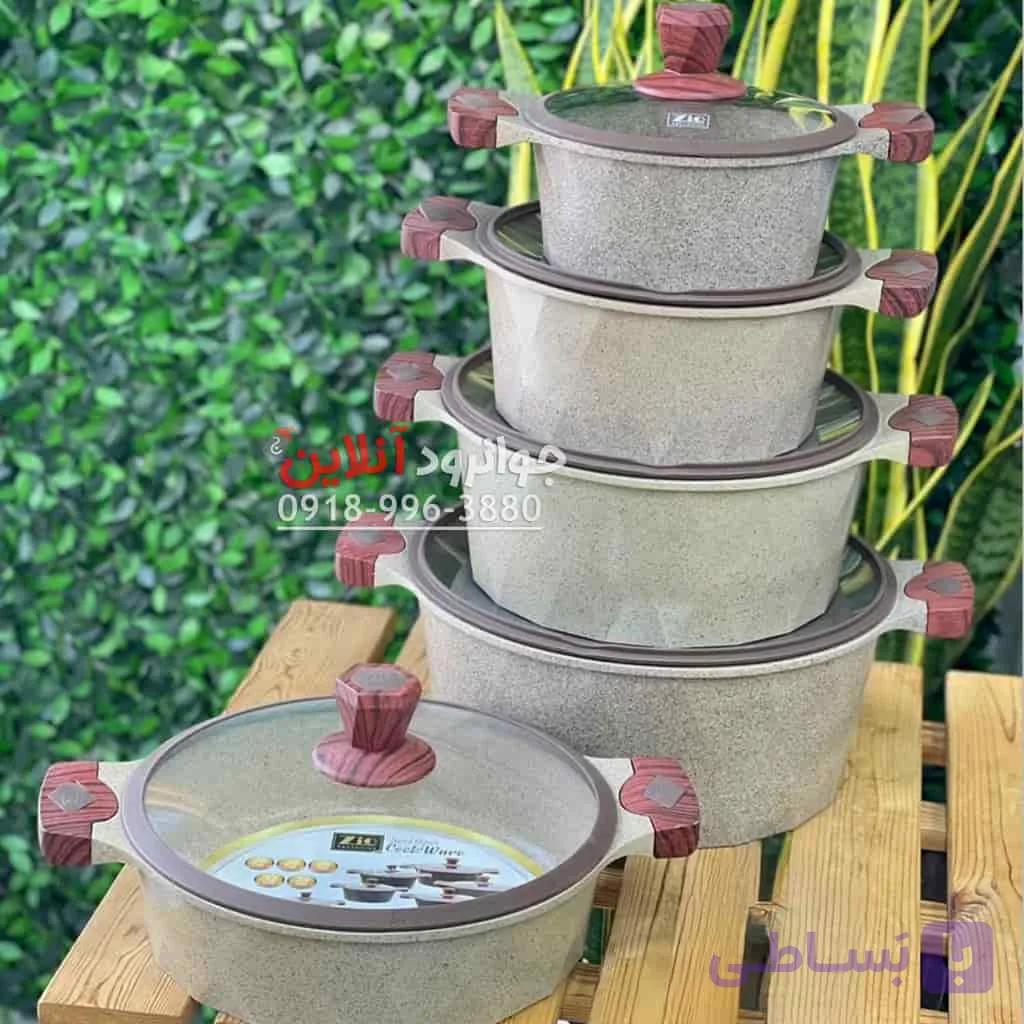 سرویس قابلمه زیو ZCS-8500 Zio سری دایموند 10 پارچه — تصویر 1