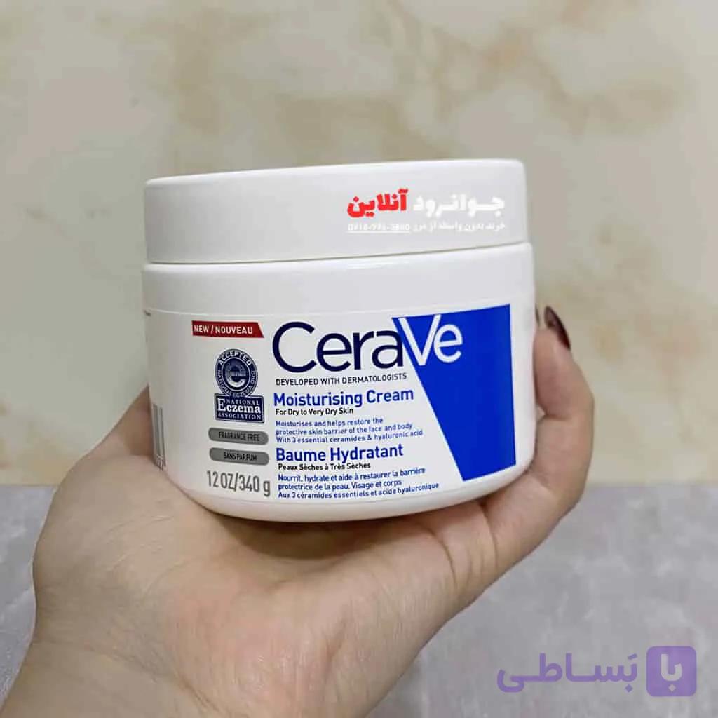 کرم مرطوب کننده وترمیم کننده سراوی crave با حجم 340 گرم — تصویر 1