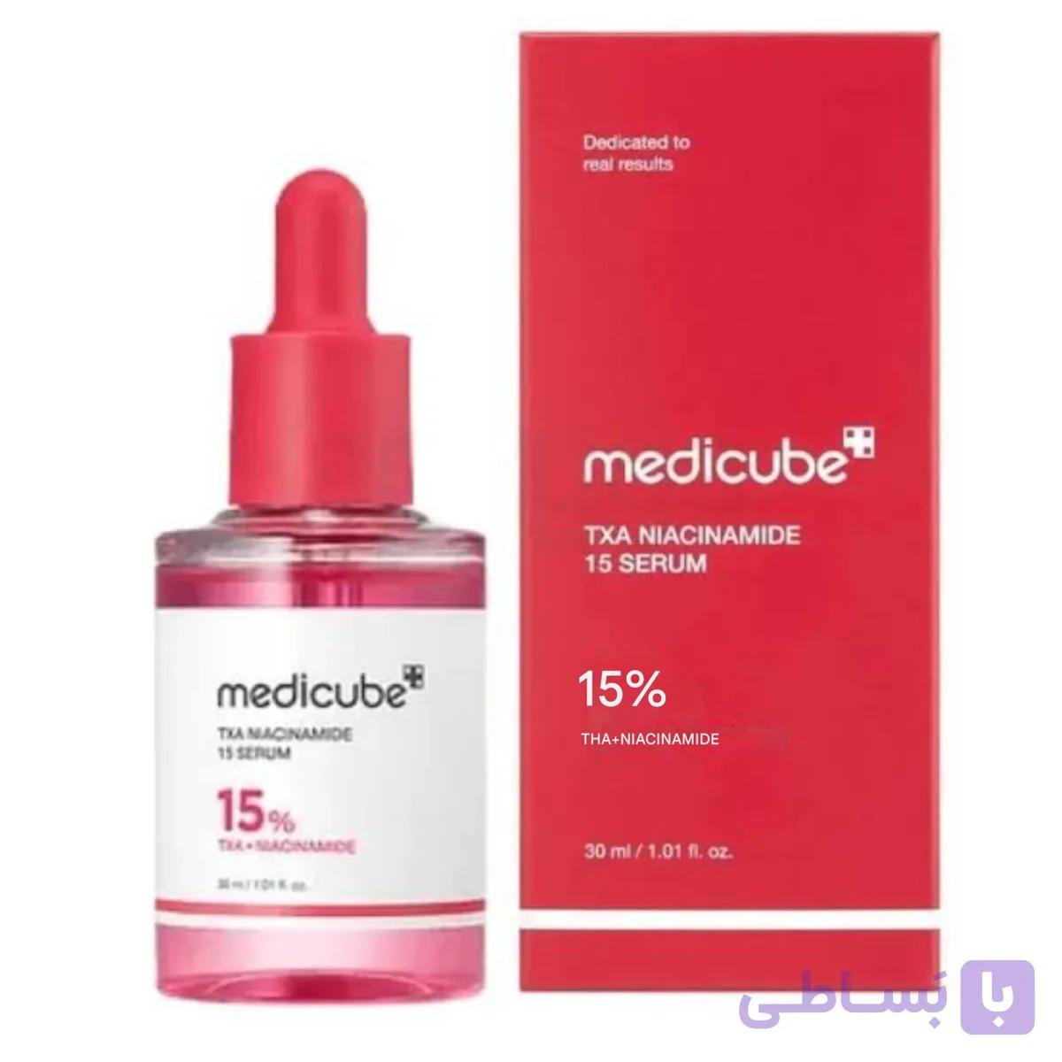 سرم نیاسینامید و ترانگزامیک 15% مدی کیوب 30 میل — تصویر 1