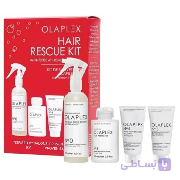 ست 4 عددی مراقبت مو اولاپلکس مدل Olaplex Hair Rescue Kit‏ — تصویر 1