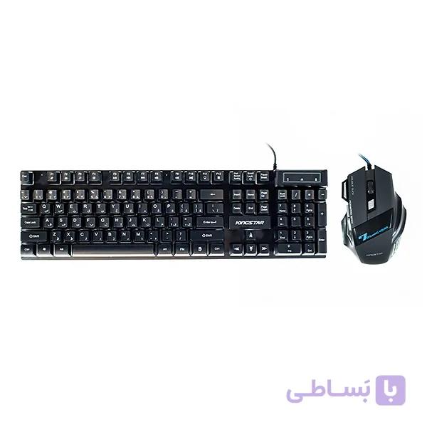 کیبورد و موس  بی سیم کینگ استار مدل KBM255G — تصویر 1