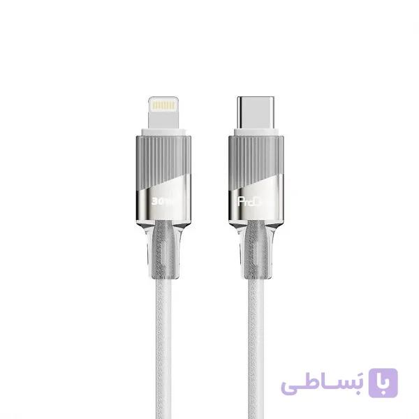 کابل تبدیل پرووان Type-C به Lightning  مدل PCC132 (1متری) — تصویر 1