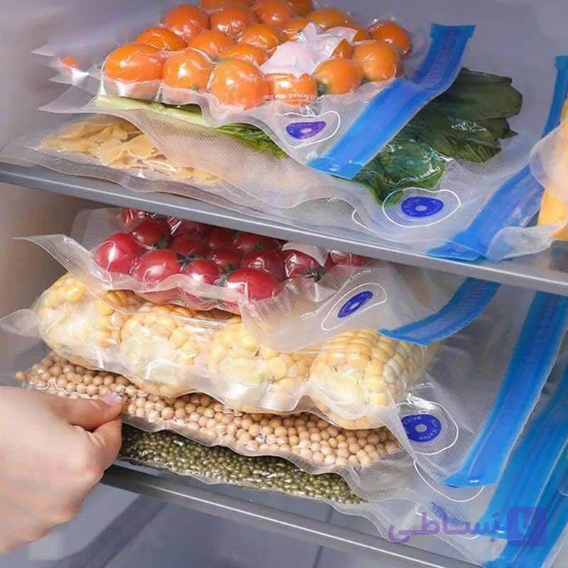 کیسه وکیوم میوه و سبزیجات 25×28 سانتی متر — تصویر 1