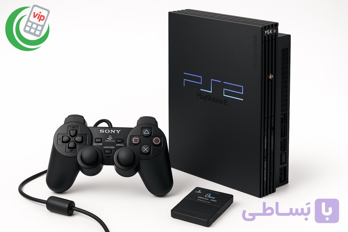 کنسول بازی سونی استوک فلش خور PS2 — تصویر 1