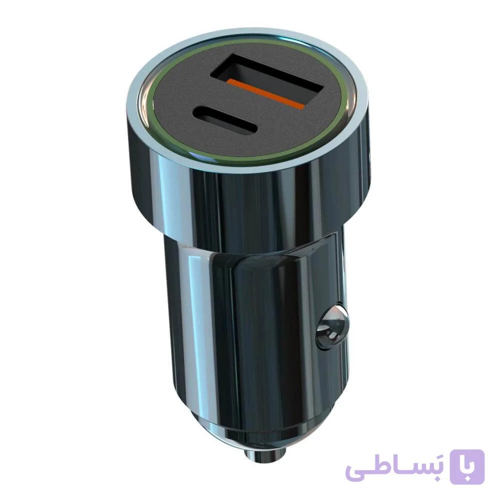 شارژر فندکی 20 وات ایکس او مدل XO tz11 به همراه کابل usb — تصویر 1