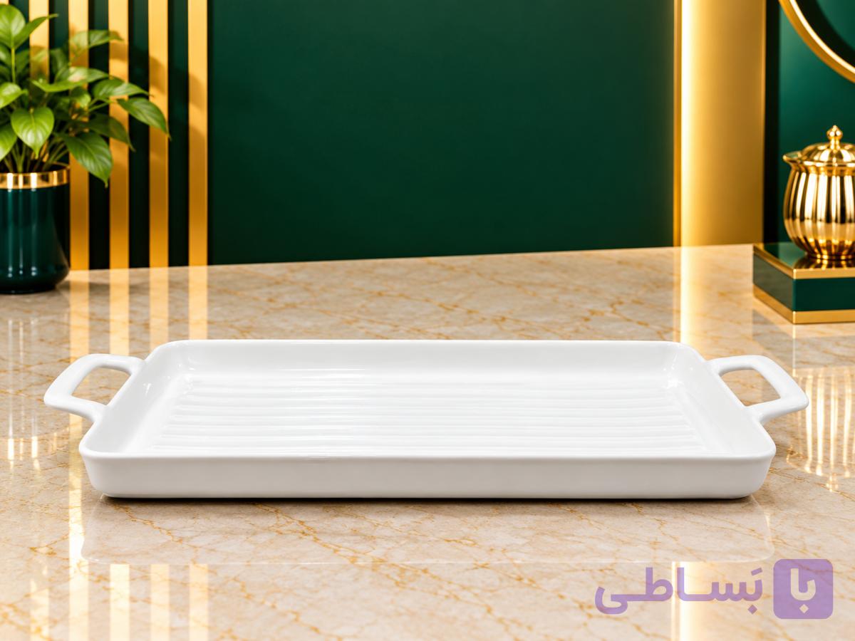 تابه گریل مستطیل دیپلمات سرامیکی