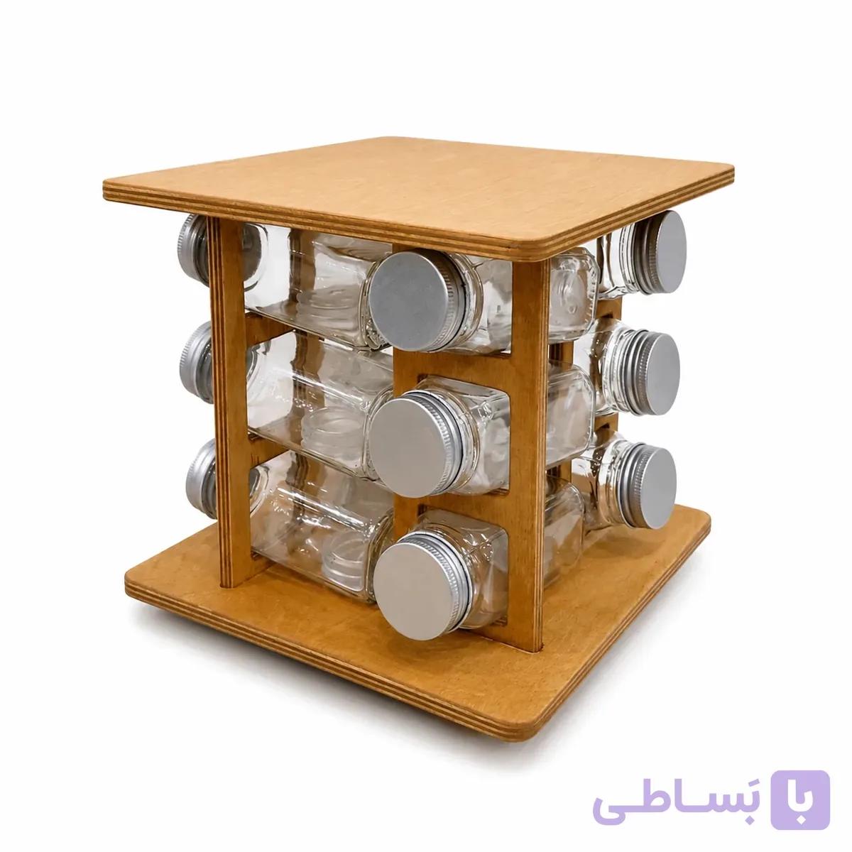 جا ادویه مک کارتی گردان مربع با درب فلزی