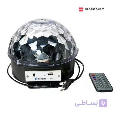 لامپ کره رقص نور نیمکره موزیکال با قدرت پخش فلش خور اسپیکر دار و رقص نور
