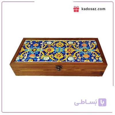 جعبه کادویی زعفرانی مدل آرین