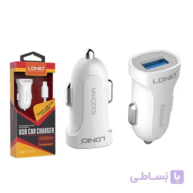شارژر فندکی C17 الدینیو Ldnio C17 Car Charger — تصویر 1