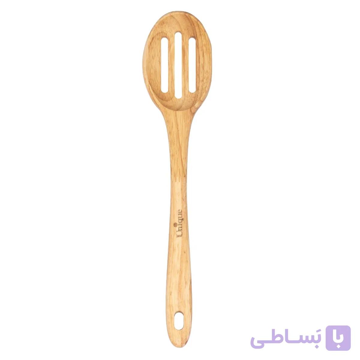 ملاقه شیاردار چوبی یونیک مدل 1112 — تصویر 1