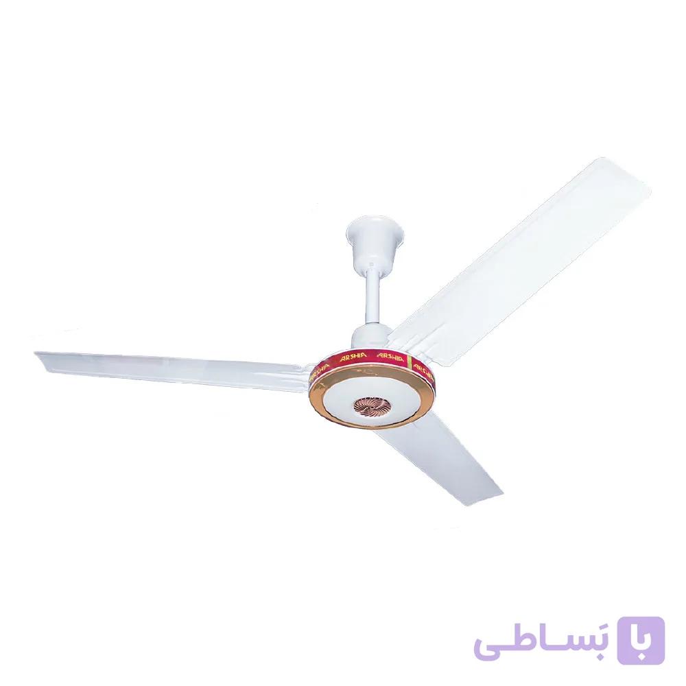 پنکه سقفی ریموت دار ارشیا سه پره P196 تمام مس (60 وات)