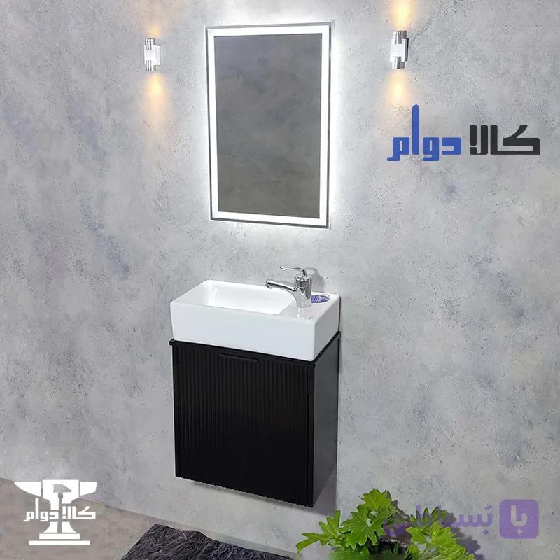 روشویی کابینتی آندره مشکی سایز 46 — تصویر 1