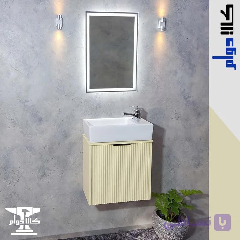روشویی کابینتی آندره کرم سایز 46 — تصویر 1