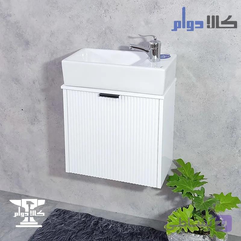 روشویی کابینتی آندره بامبو سایز 46 — تصویر 1