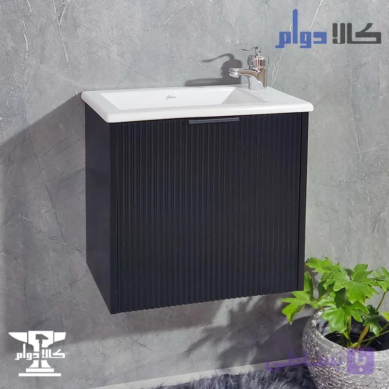 روشویی کابینتی آرامیس مشکی 50 سانتیمتر — تصویر 1
