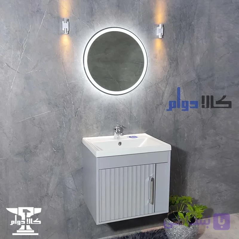 روشویی کابینتی آرالیا طوسی روشن 52 سانتیمتر — تصویر 1