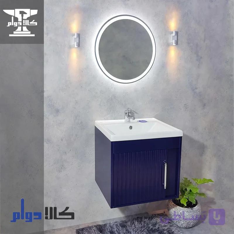 روشویی کابینتی آرالیا بادمجانی 52 سانتیمتر — تصویر 1