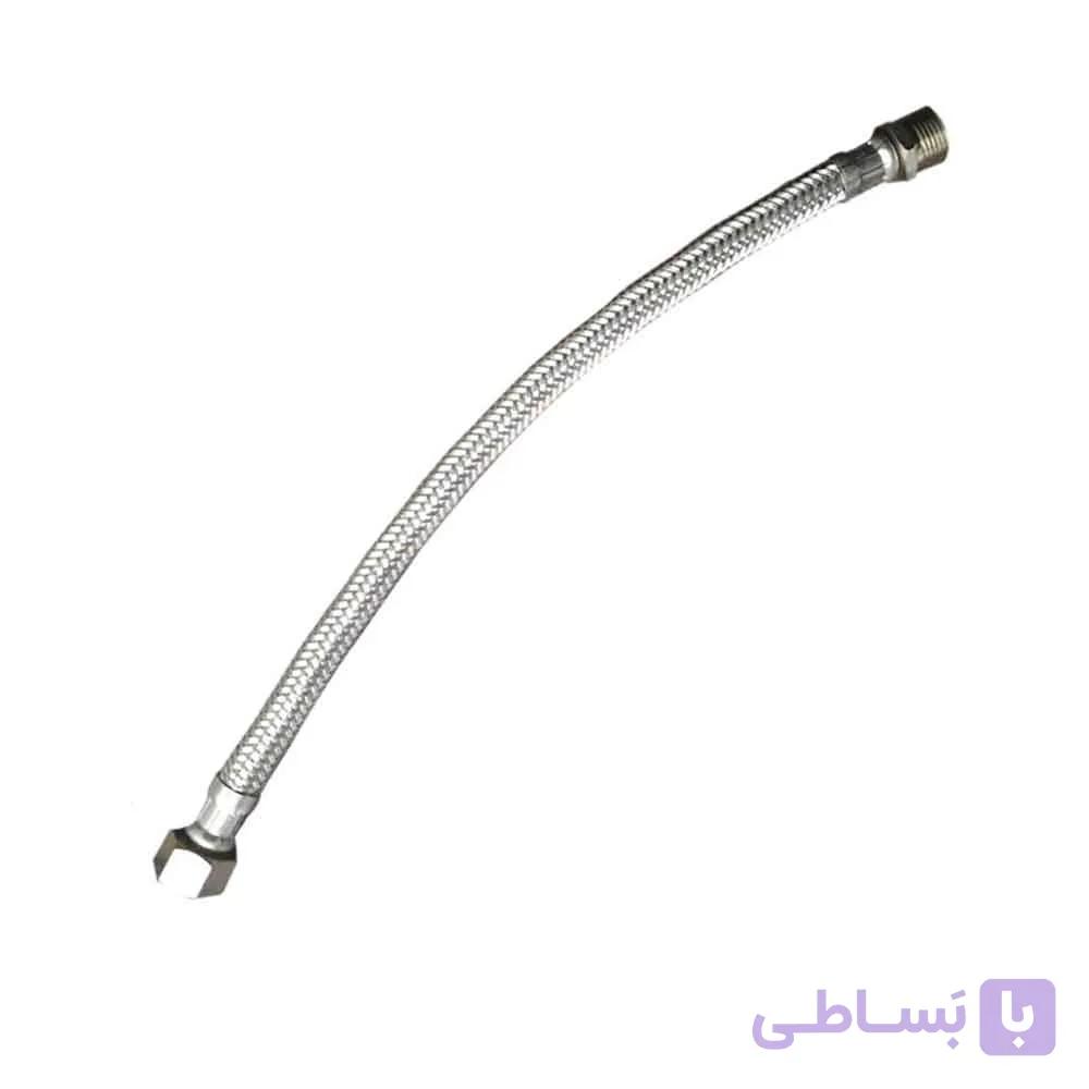 شلنگ رابط ۳/۸ استیل طول ۳۰ سانتی‌متر