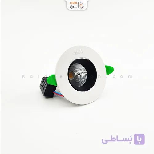 چراغ سقفی توکار دیپلایت 9وات متحرک COB پارس شعاع توس — تصویر 1