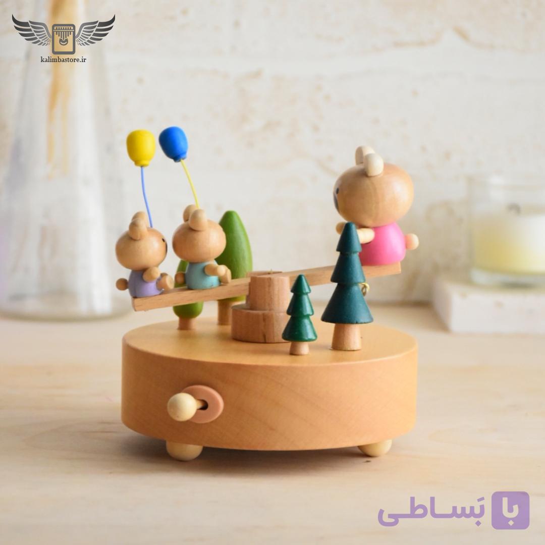 جعبه موزیکال الا کلنگ چوبی — تصویر 1