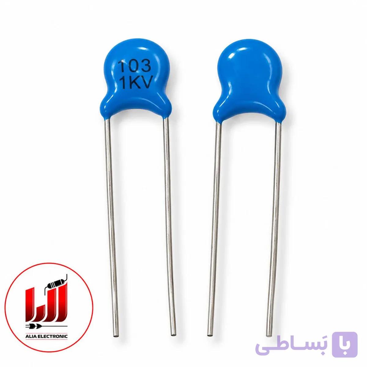 خازن سرامیکی مایلار-10nf-1kv