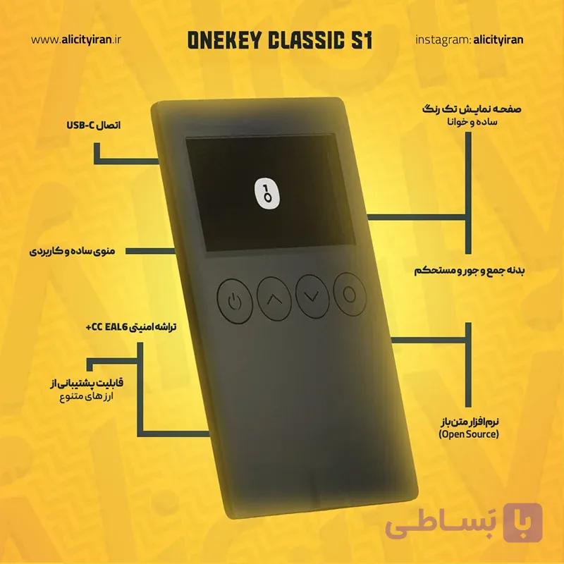 کیف پول سخت افزاری وان کی کلاسیک – OneKey Classic — تصویر 1