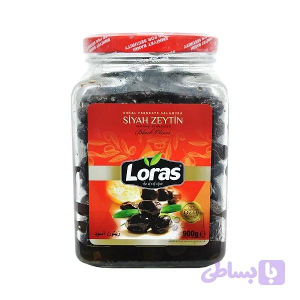 زیتون سیاه چروک لوراس 900 گرم Loras