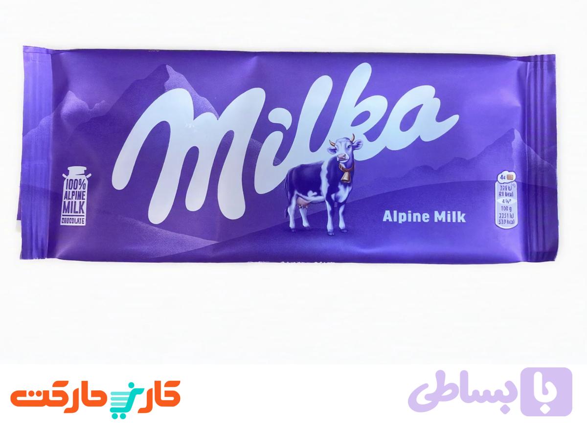 شکلات شیری میلکا 100 گرمی (Milka)