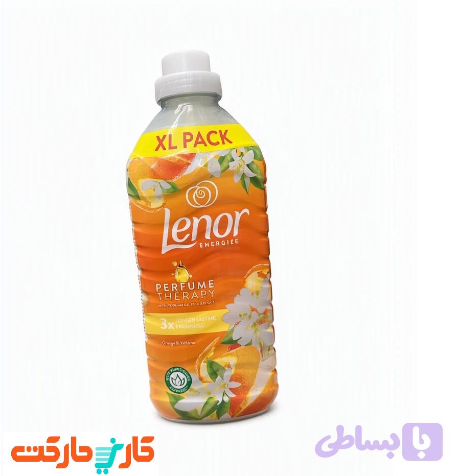 مایع نرم‌کننده لباس لنور مدل Energize با رایحه Orange & Verbena: