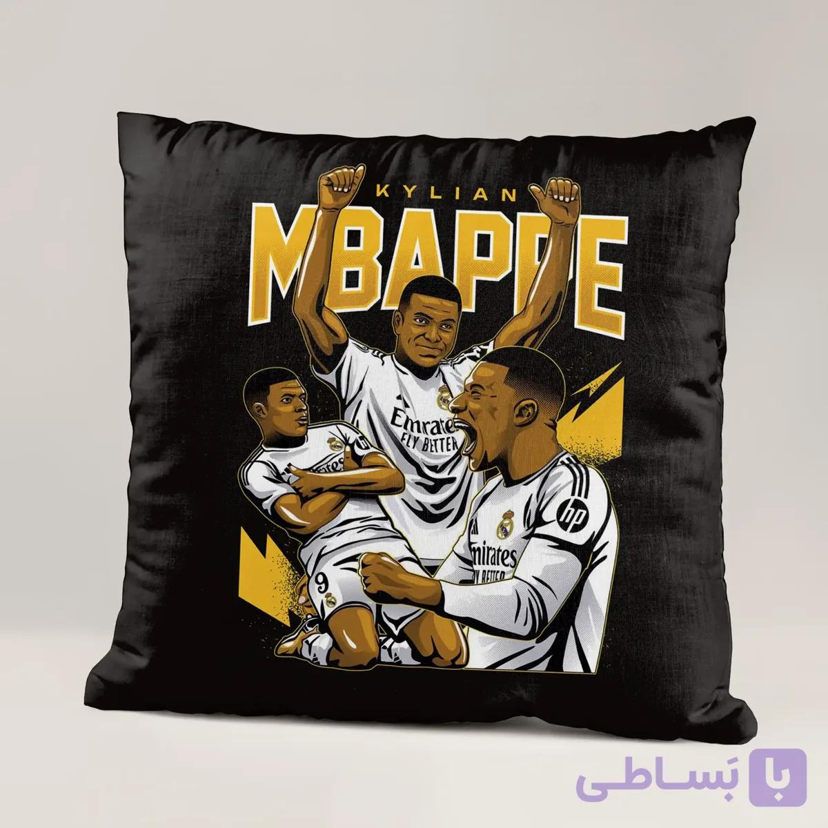 کوسن طرح کیلیان امباپه Kylian Mbappe کد 5 — تصویر 1