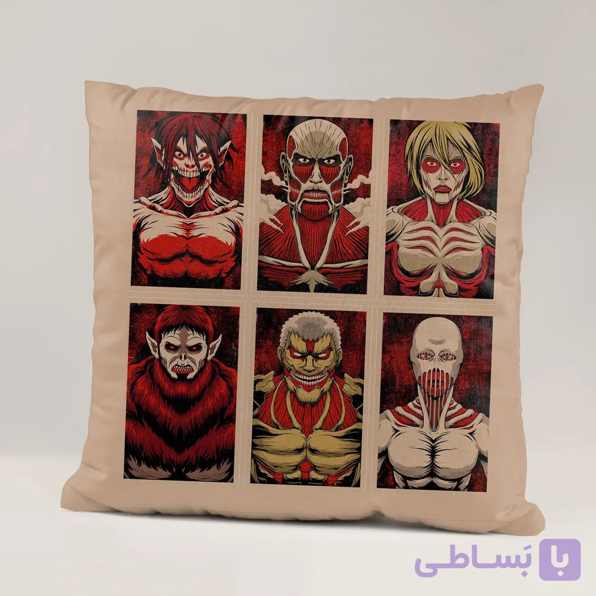 کوسن طرح انیمه Attack on Titan کد 5 — تصویر 1