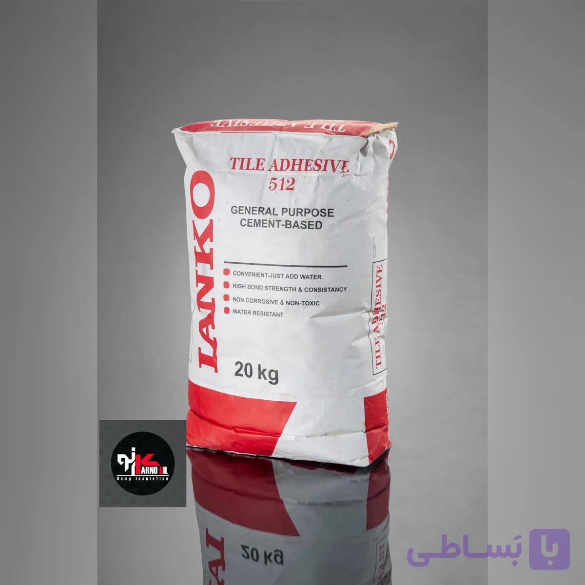 چسب کاشی پودری پرسلان طوسی لانکو Lanko SAC28 کیسه ۲۰ کیلوگرم