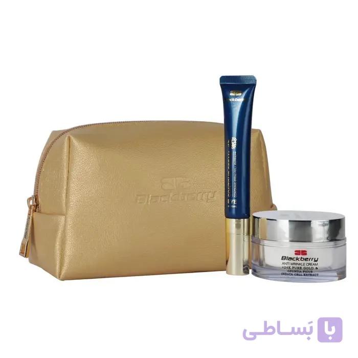 پک سلول بنیادی بلک بری ۲ (کرم دور چشم و کرم فوق آبرسان طلا به همراه کیف هدیه) — تصویر 1