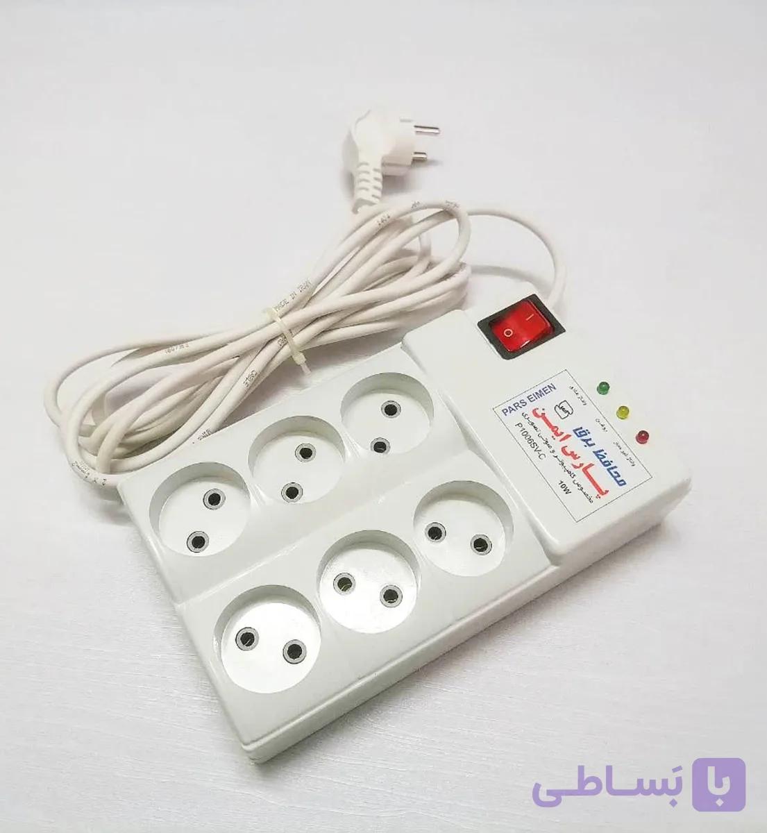 محافظ برق كامپيوتر و صوتی تصویر 6 خانه پارس ایمن مدل P1006SV-C