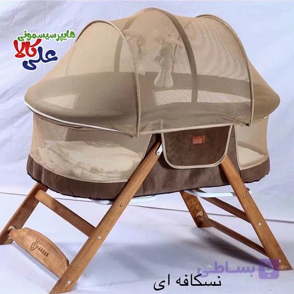 تخت و گهواره تاشو و مسافرتی فرحان — تصویر 1