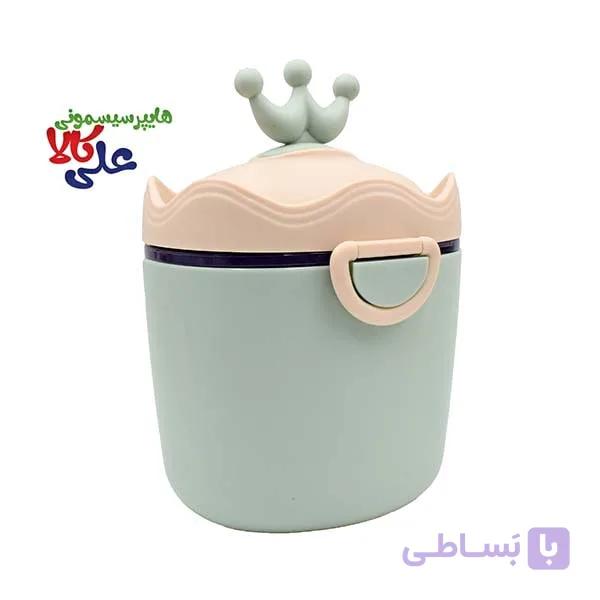 ظرف نگهدارنده و انباری شیرخشک طرح تاج Bebe Mila — تصویر 1