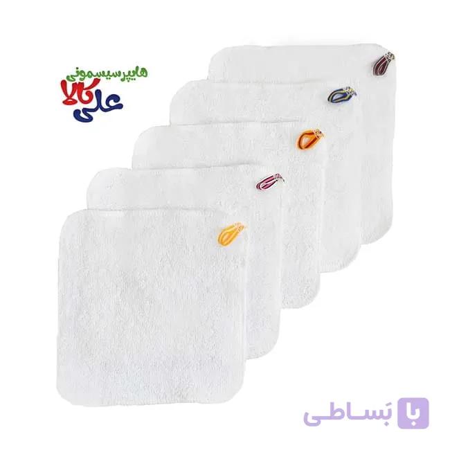 دستمال حوله ای دست و صورت 5 عددی چیدامه