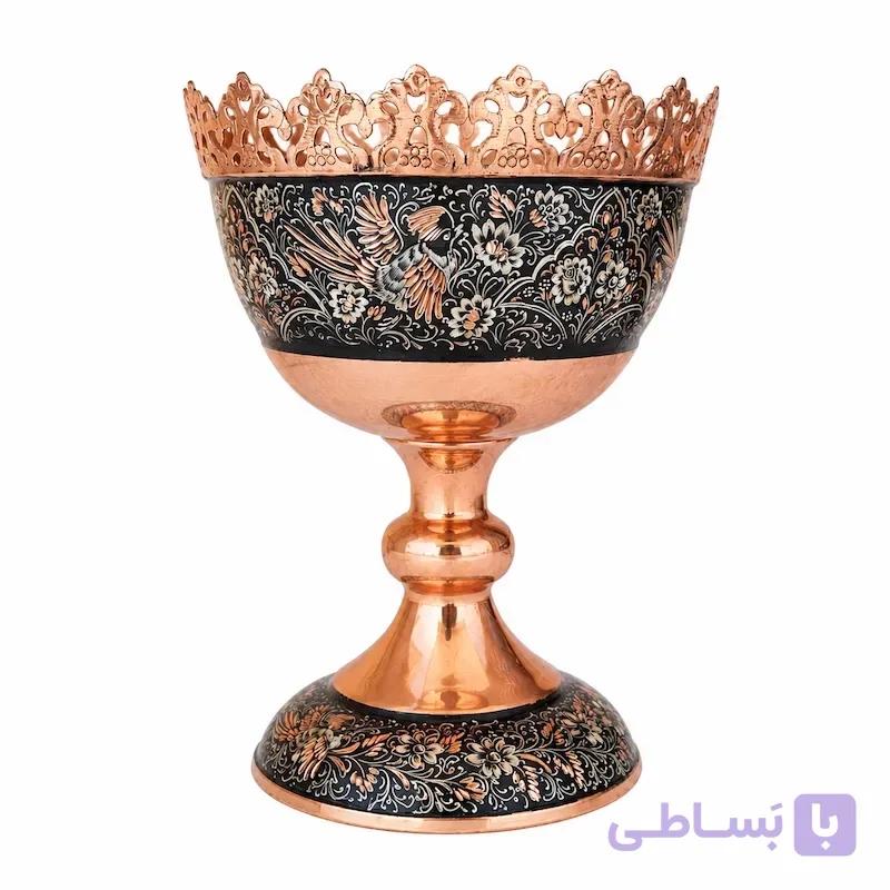 آجیل خوری الماس تراش آبکاری نقره ۳۵  کاظمی — تصویر 1